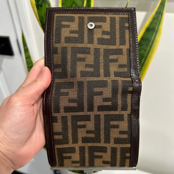 ❌SOLD❌ Fendi Zucca Bifold Compact Wallet - Picture 9 of 14